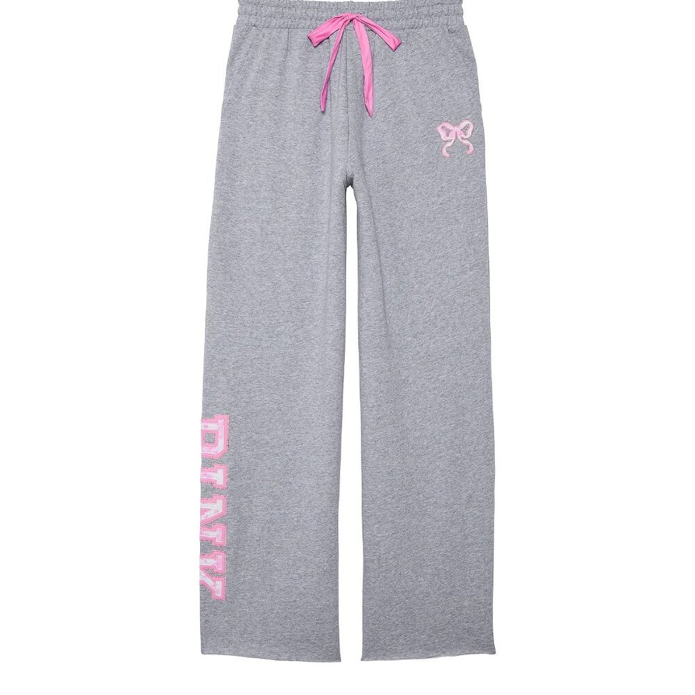 VS PINK X LOVESHACKFANCY Wide-Leg Sweatpants Size Small